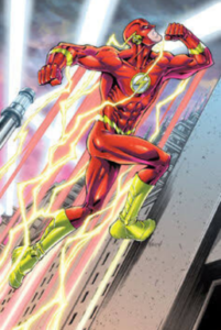 Comic representation of the flash Series